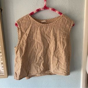 Curator SF pinstripe tank top medium cotton sustainable
